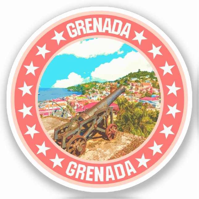Grenada Klistermärken (Framsida)
