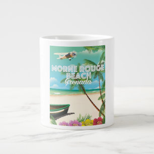 Grenada Morne Rouge Beach Travel Poster Jumbo Mugg