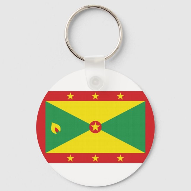 Grenada National Flagga Nyckelring (Framsida)
