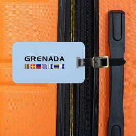 Grenada Nautical Maritime Sailing Flaggor Bagagebricka
