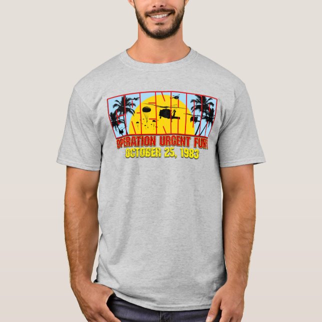 Grenada-Operation Urgent Fury Light T-Shirt (Framsida)