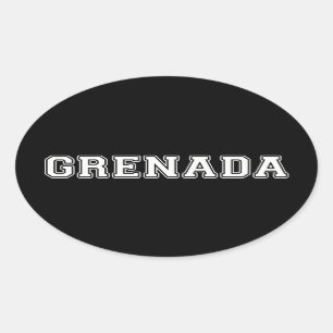 Grenada Ovalt Klistermärke