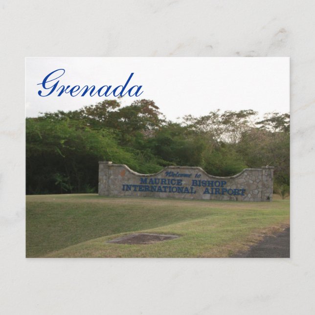 Grenada Postcard-Maurice Bishop Internationell Air Vykort (Framsida)
