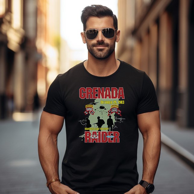 Grenada Raider Skogsvaktare mörk t-shirt (Skapare uppladdad)