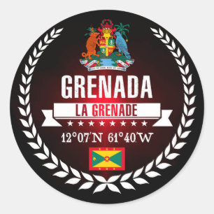 Grenada Runt Klistermärke