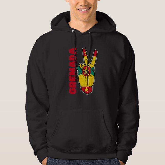 Grenada souvenir Karibiska östaten Grenadi Hoodie (Framsida)