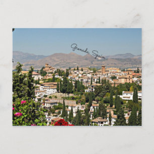 Grenada, Spanien cityscape Vykort