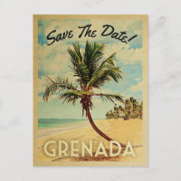 Grenada Spara Datum Vintage Strand Palmtree