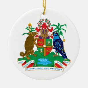 Grenada* vapensköldprydnad julgransprydnad keramik