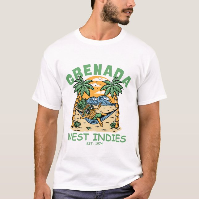 Grenada west indies t shirt (Framsida)