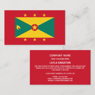 Grenadanska Flagga, Grenadas Flagga Visitkort