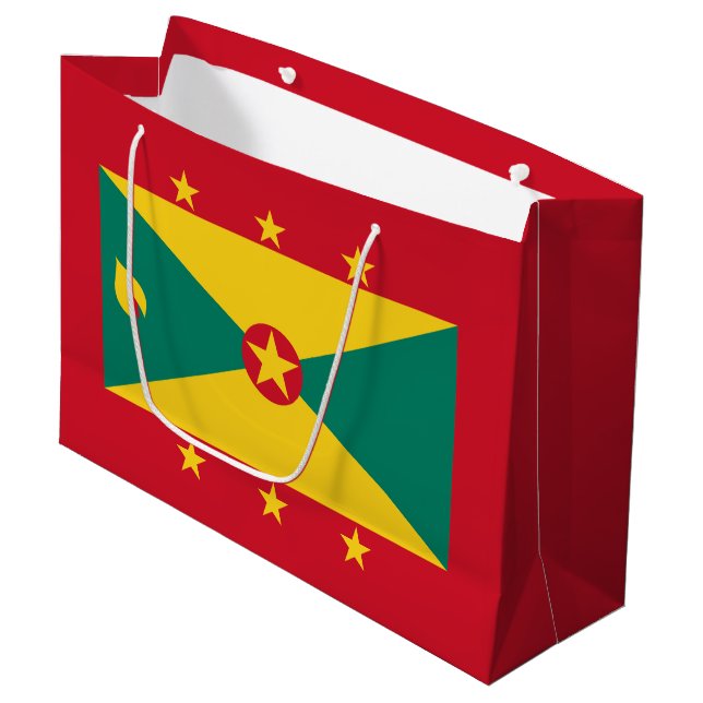 Grenadas flagga (Framsidan Vinklad)