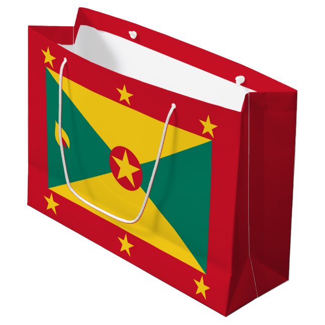Grenadas flagga (Framsidan Vinklad)
