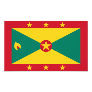 Grenadas flagga fototryck