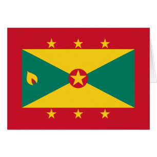 Grenadas flagga hälsningskort
