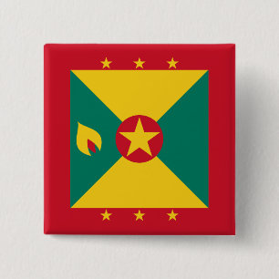 Grenadas flagga knapp