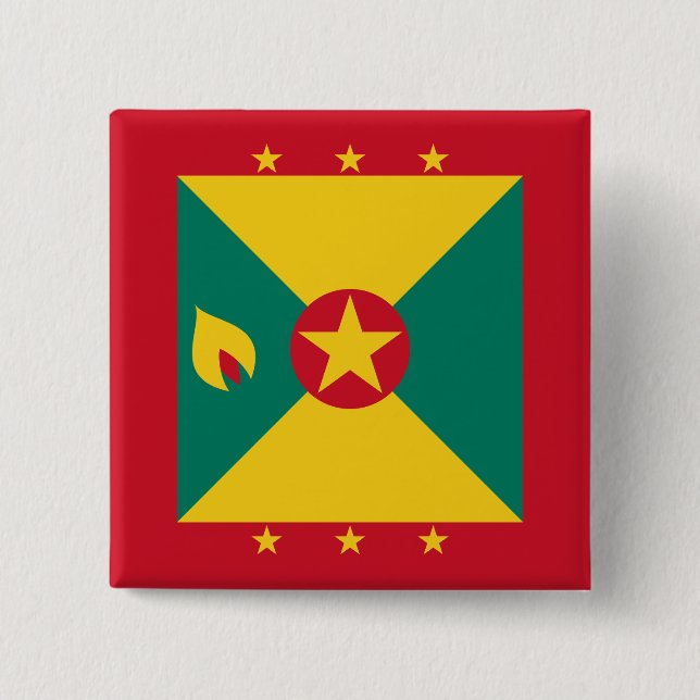 Grenadas flagga knapp (Framsida)