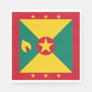Grenadas flagga pappersservett