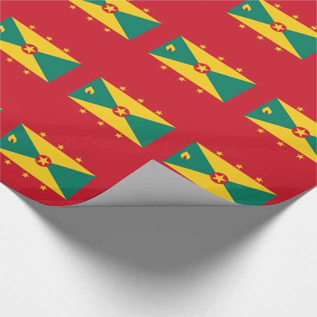 Grenadas flagga presentpapper (Hörn)