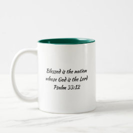 Grenadas FLAGGA Scripture Customized Patriotic Två-Tonad Mugg