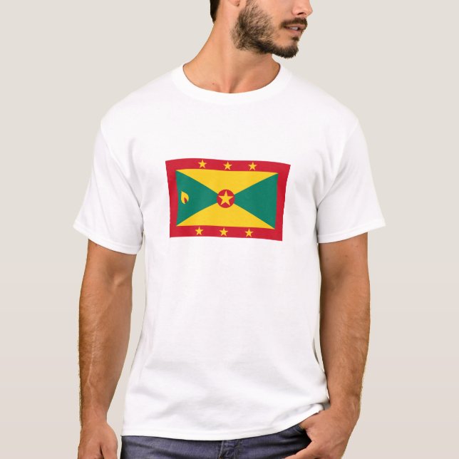 Grenadas flagga t shirt (Framsida)