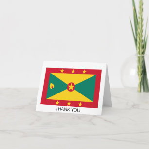 Grenadas flagga tack kort