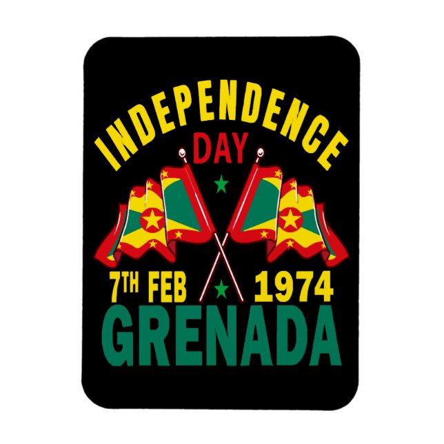Grenadas självständighetsdag magnet (Vertikal)