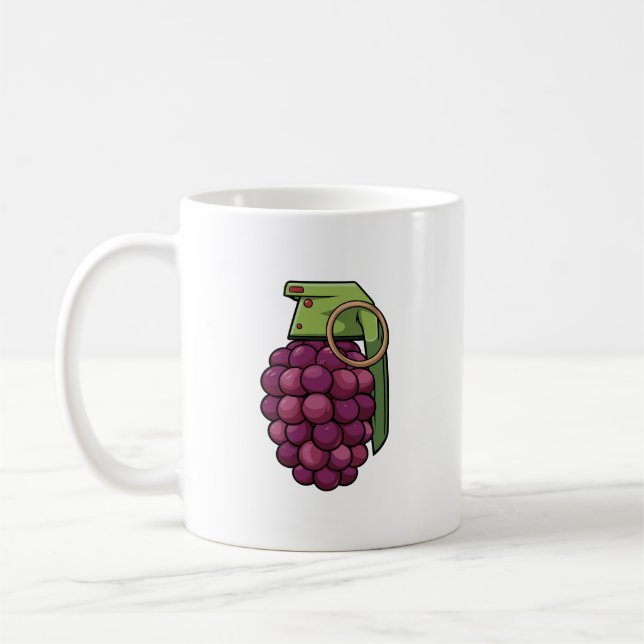 Grenade av druvor kaffemugg (Vänster)