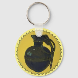 Grenade i Grönt på Gult Nyckelring