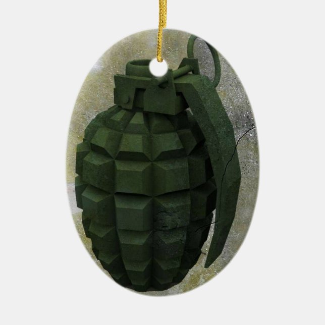 Grenade Julgransprydnad Keramik (Framsidan)