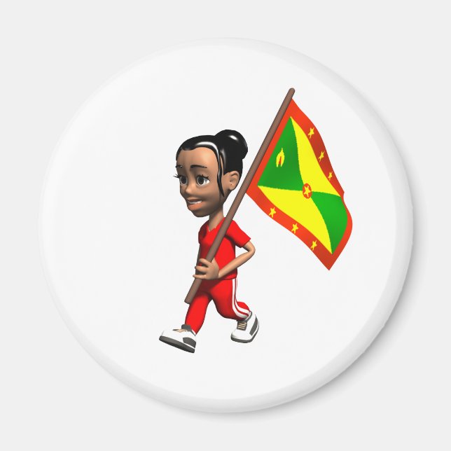 Grenadian Girl Magnet (Framsidan)