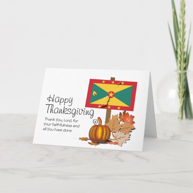 GRENADIAN THANKSGIVING HELGKORT (Framsida)