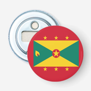 Grenadians flagga Röd Grön Gul Oberoendetsdag Flasköppnare