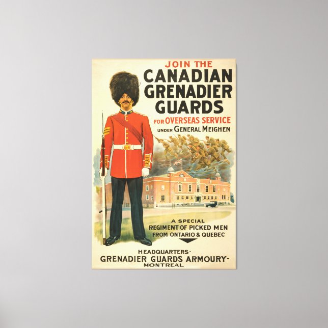 Grenadier Armory- Montreal Canvastryck (Framsida)