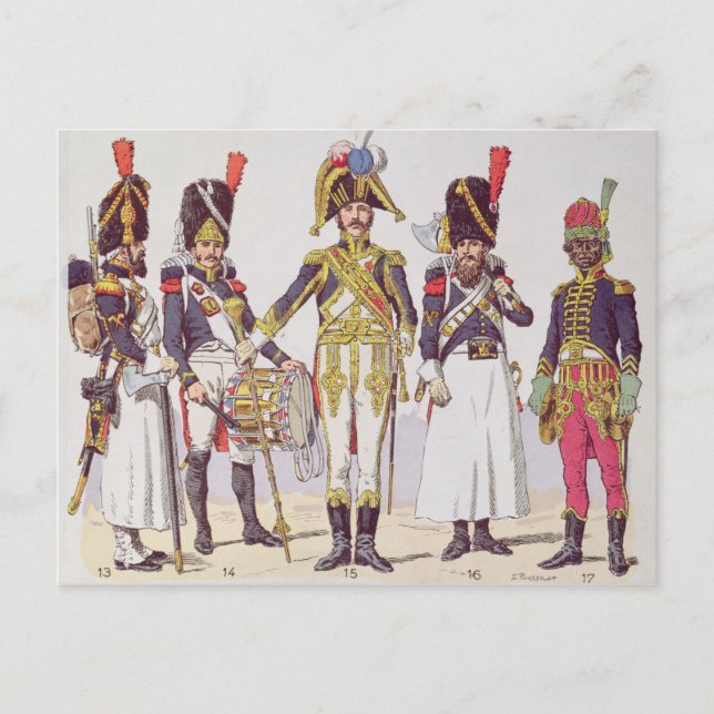Grenadier Guards of the First Empire Vykort (Framsida)