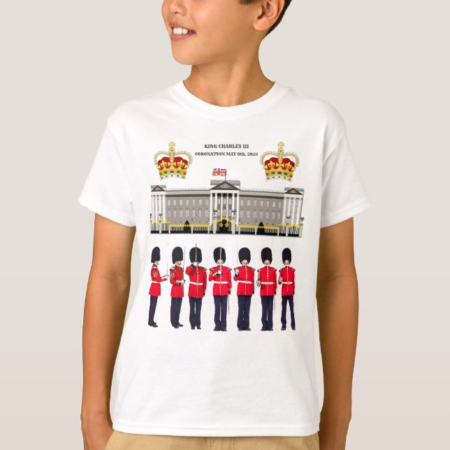 Grenadier Guards på Parad Coronation Kids T Shirt (Framsida)