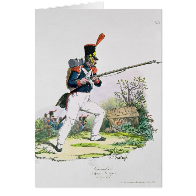 Grenadiervakt Hälsningskort (Framsidan)