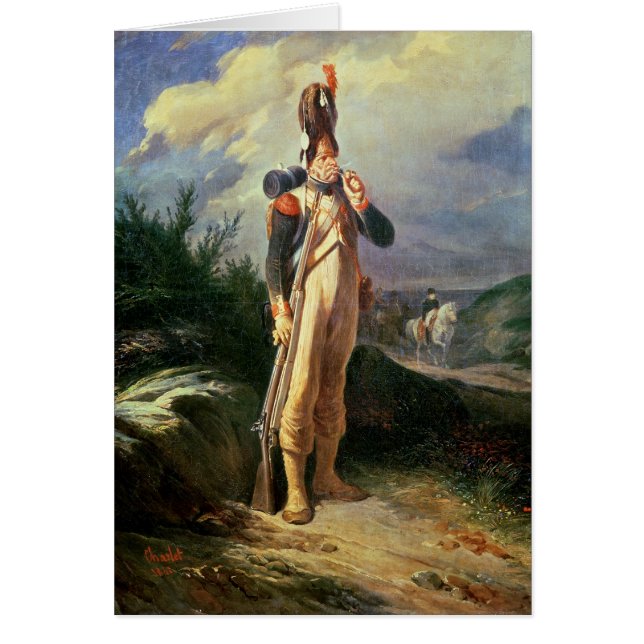 Grenadiervakten, 1842 hälsningskort (Framsidan)