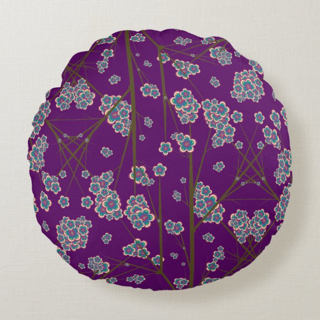 Grenar Amethyst Round Pillow Rund Kudde (Framsidan)