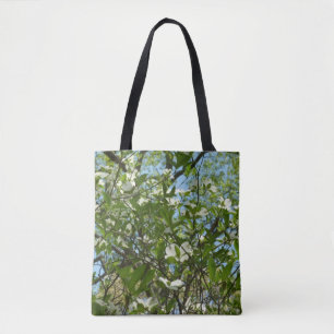 Grenar i Dogwood Blommar Vår Träd Tygkasse