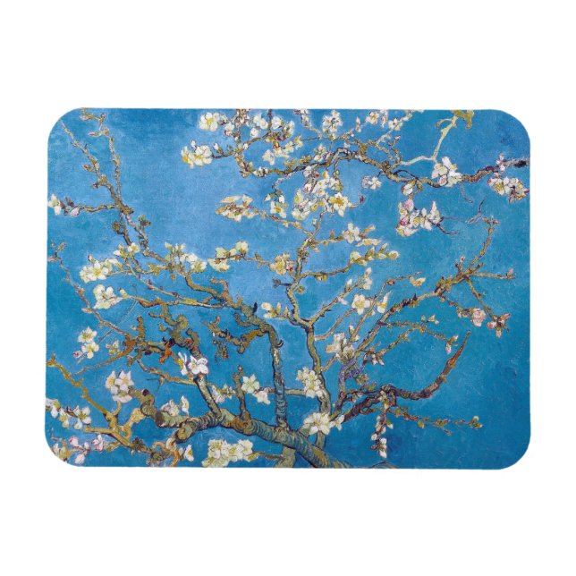 Grenar med Almond Blommar Van Gogh Magnet (Horisontell)