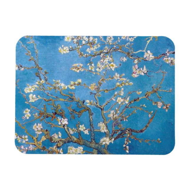 Grenar med Almond Blommar Van Gogh-målning Magnet (Horisontell)