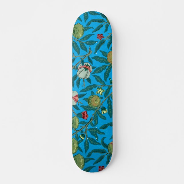 Grenar med granatäpplen av William Morris Mini Skateboard Bräda 18,5 Cm (Framsida)