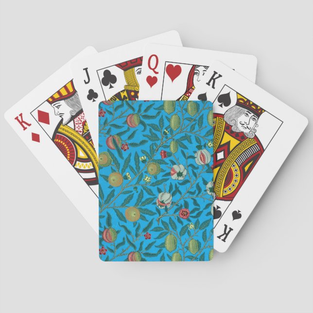 Grenar med granater av William Morris Casinokort (Baksidan)