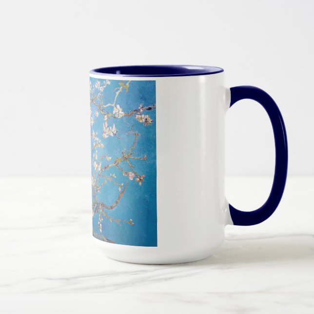 Grenar med mandelblommar Van Gogh Mugg (Höger)