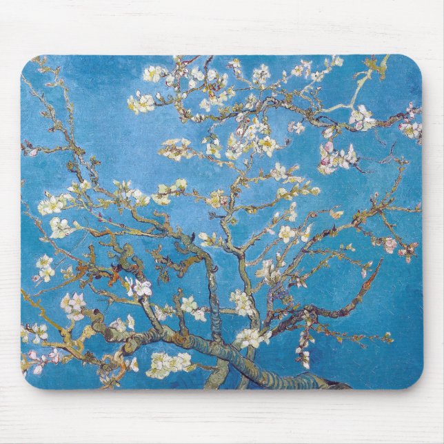 Grenar med mandelblommar Van Gogh Musmatta (Framsidan)