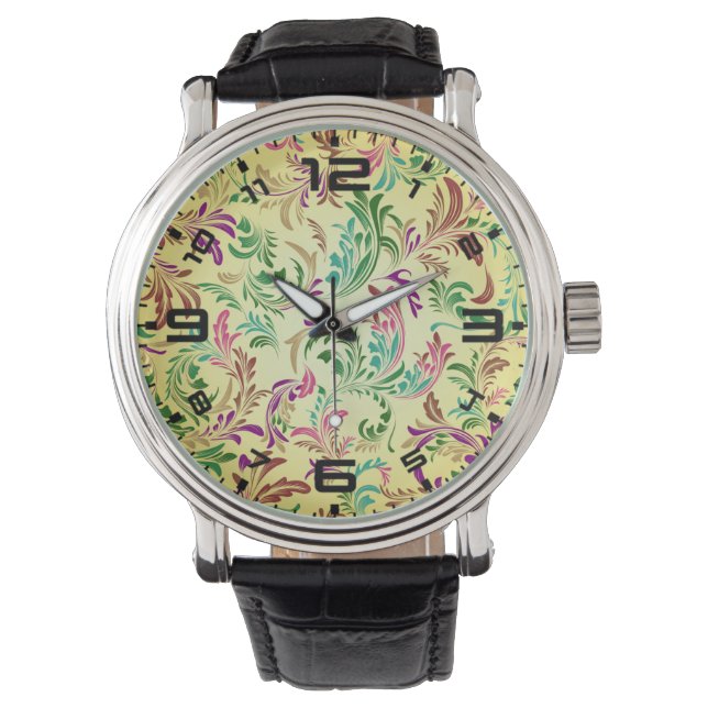 Grenar Mönster Design-78466 Armbandsur (Framsida)