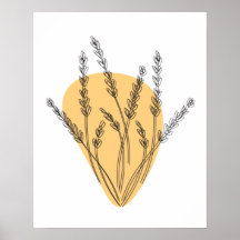 Grenar Och Blad Linjekonst