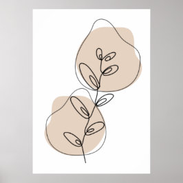 Grenar och Löv konst Poster