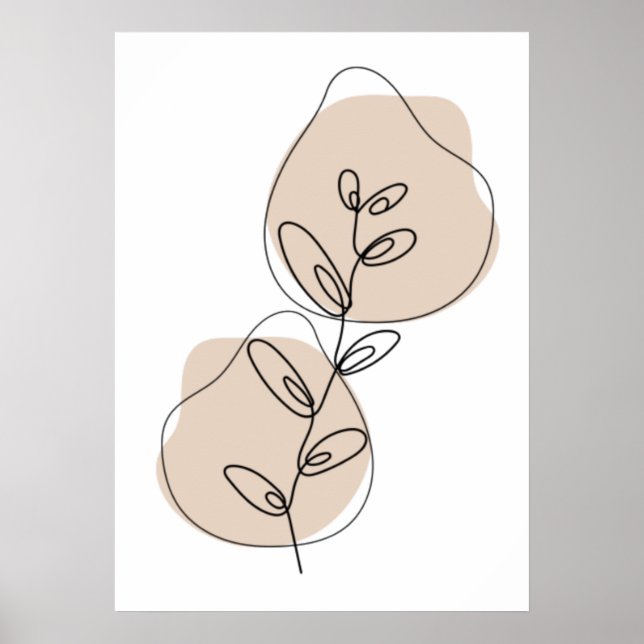 Grenar och Löv konst Poster (Framsidan)